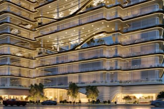 high end luxury 3d hotel design with interior and exterior rendering
