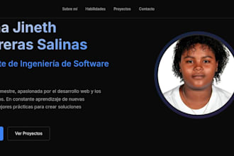 build a responsive portfolio website with HTML CSS and javascript