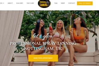design wix salon website tanning salon website spray tanning website