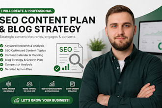 create a professional SEO content plan and blog strategy