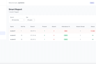 build a college attendance management system