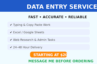 data entry and typing