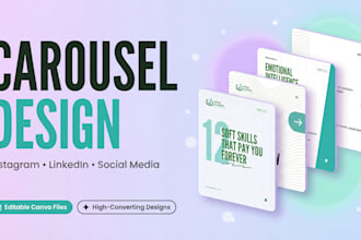 high converting instagram and linkedin carousel posts