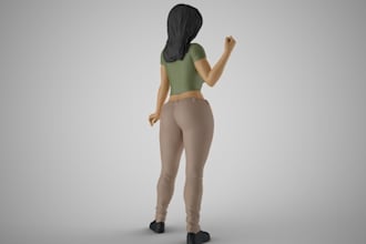3d head bust, face fully body rigging,humanoid, anime animation sculpting