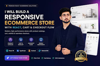 build a responsive ecommerce store with react cart and checkout