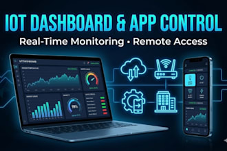 create iot dashboard and mobile app control system