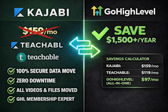 clone kajabi website to gohighlevel and migrate courses fast