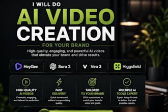 do ai video creation for your brand using heygen, sora 2, veo 3, and higgsfield