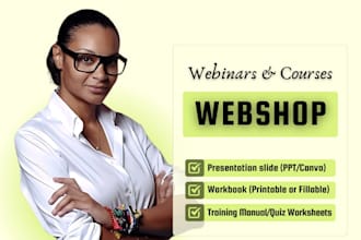 turn your workshop into slides, workbook, training material