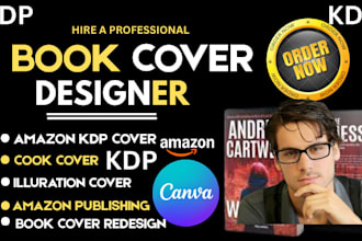 design professional amazon KDP, book cover design, kindle cover design