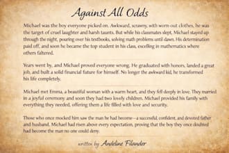 create a personalized story for you