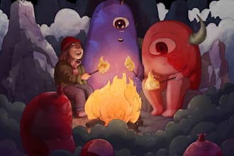 design cute monsters for you