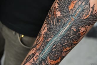 design professional tattoo and custom tattoo