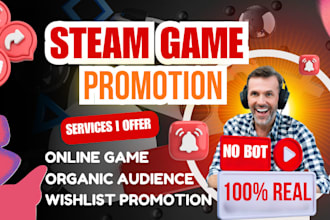 steam game promotion, steam game wishlist, steam game marketing, game marketing