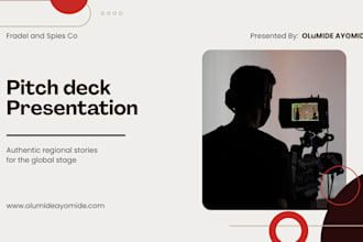 create a professional film pitch deck for investors and producers