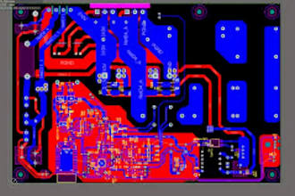 design circuit schematic and pcb in easyeda and proteus