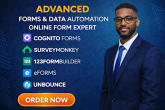 setup cognito form surveymonkey 123formbuilder eform mcqs unbounce landing page