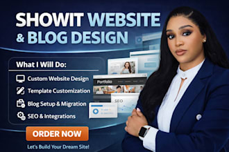 customize showit website design showit template redesign showit blog site update