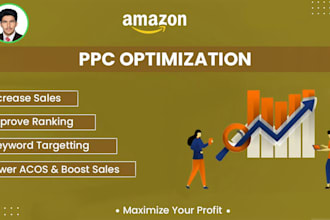 be your amazon PPC specialist, optimize and setup amazon PPC