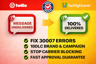fix rejected gohighlevel a2p 10dlc and twilio compliance