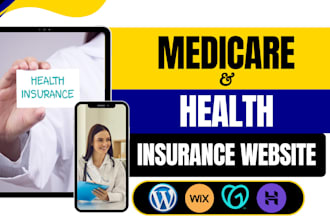 design medicare and health insurance website for agents and brokers