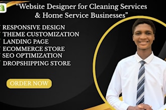 design a cleaning service and home service website