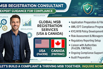 do fincen and fintrac msb registration and aml compliance setup