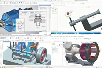create parametric mechanical part 3d cad design cnc design for manufacturing