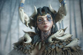 do unreal engine 3d character modeling stylized 3d game character model for film