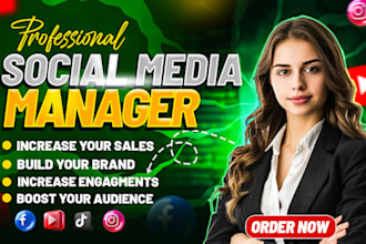 be your social media marketing manager and content creator