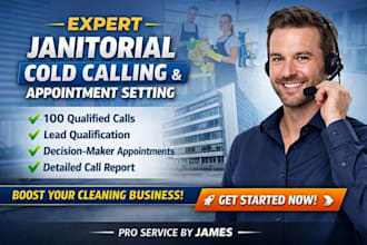 do janitorial cold calling, cleaning telemarketing, and appointment setting