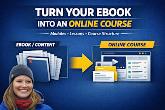 turn your ebook or coaching content into an online course online course creation