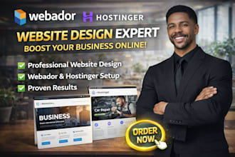 redesign webador website hostinger website build webador website shift4shop