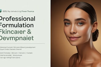formulate custom skincare and cosmetic products as a professional chemist