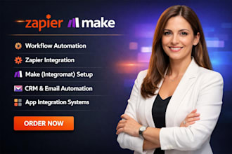 setup zapier and make automation workflows zapier and make integration