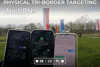 distribute your content in de, pl,cz via real sim and no VPN