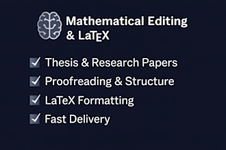 edit and improve your mathematical paper or latex document