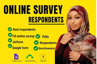 conduct and fill online survey forms get real respondents to fill online survey