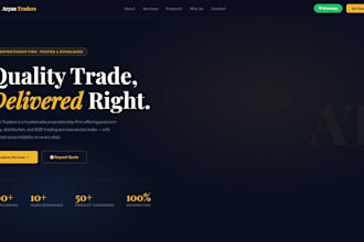 create a professional landing page or portfolio website