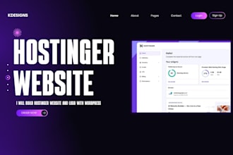 design hostinger website wordpress hostinger website redesign website and logo
