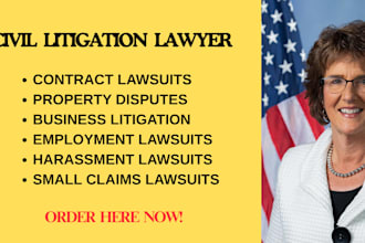 be your civil litigation lawyer for contract, property, and business disputes