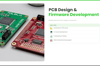 design pcbs, prototyping, and production with firmware