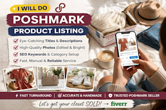 poshmark listing and etsy
