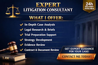 litigation consultant, legal research, case analysis, trial strategy specialist