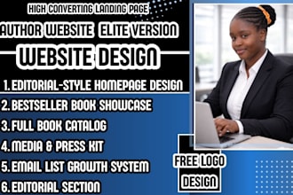 bestselling author website author branding website book marketing website