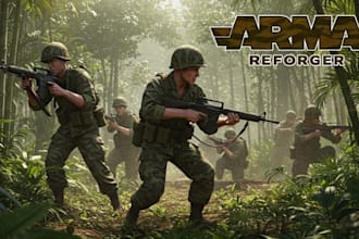 mod arma reforger or arma 3 with custom reskins missions and rig 3d models