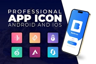 design modern minimalist app logo mobile ios android startup tech app icon