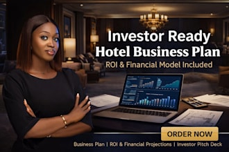 create investor ready boutique hotel business plan with ROI financial model
