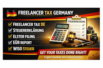 prepare freelancer tax germany using wiso eur report anlage s elster filing