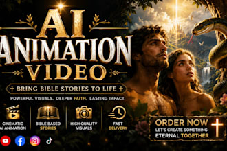 make ai animation videos, ai kids animated stories, ai bible storytelling